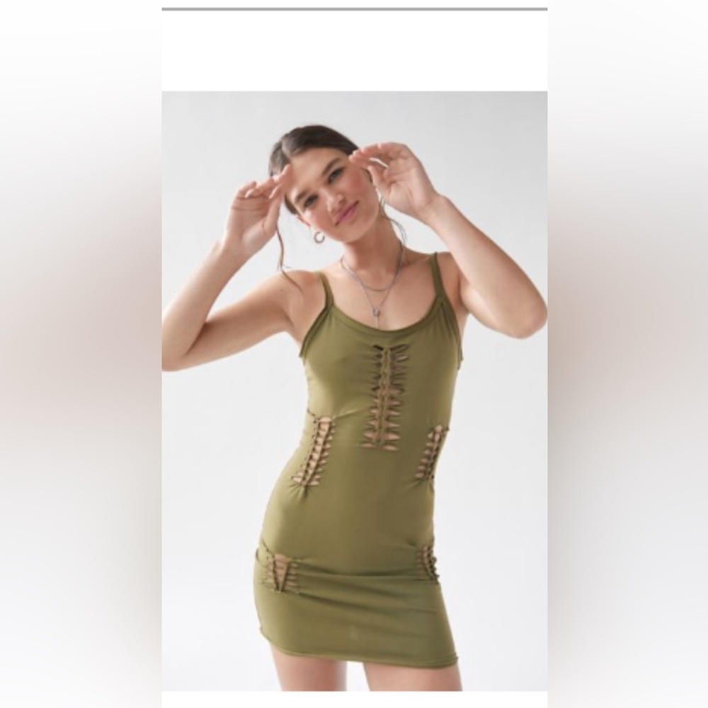 Urban Outfitters Olive Mini Dress